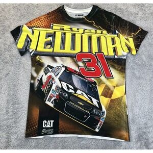 Ryan Newman NASCAR T Shirt Small All Over Print Chevrolet SS CAT Racing Graphic